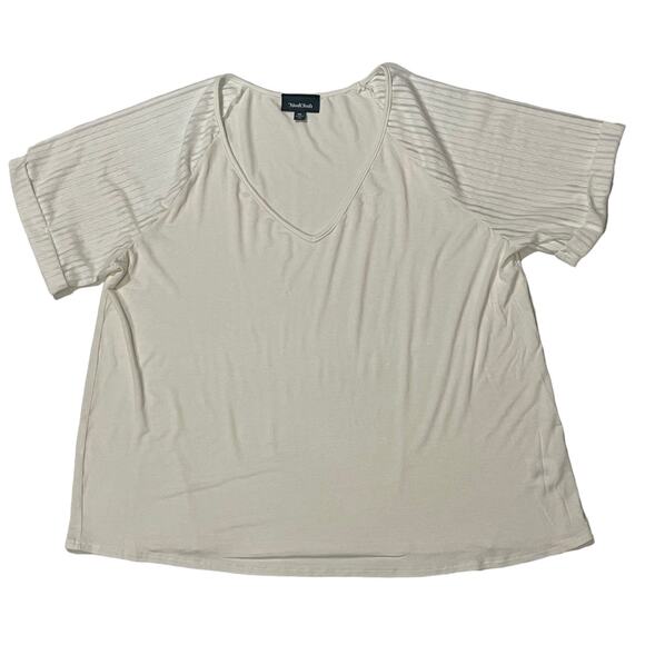 Modcloth Sporty Vibes Knit Top - Ivory - 1X - Picture 8 of 11